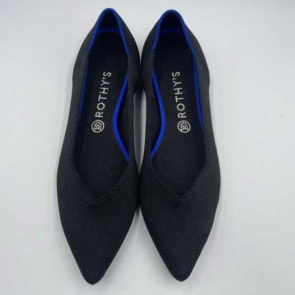 Rothy's Shoes - Rothys Rothy's Black Pointed Toe Shoes Flats Comfort Work 43 11.5